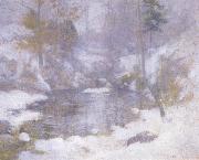 John Henry Twachtman Winter Harmony painting